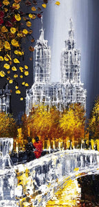 Reflections of Gold - Original - SOLD by artist Simon Wright - Wyecliffe Galleries