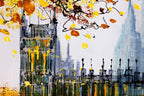 Riverside Views of London - Original - SOLD by artist Simon Wright - Wyecliffe Galleries
