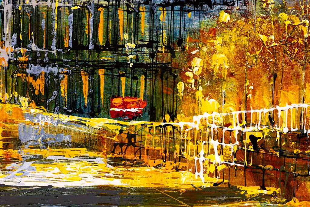 Riverside Views of London - Original - SOLD by artist Simon Wright - Wyecliffe Galleries