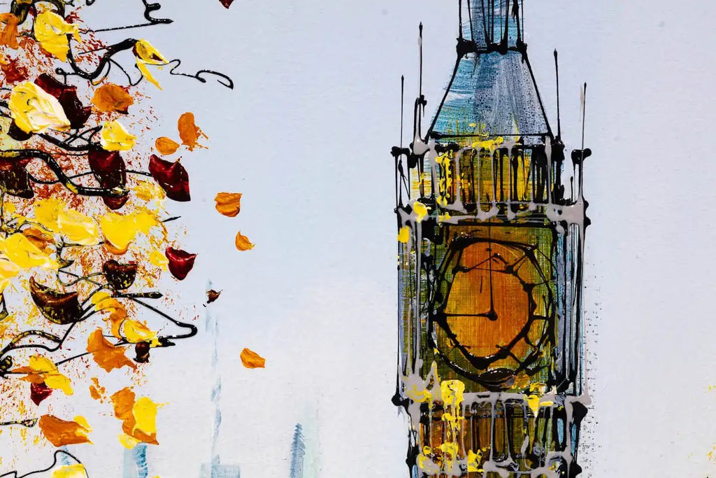 Riverside Views of London - Original - SOLD by artist Simon Wright - Wyecliffe Galleries