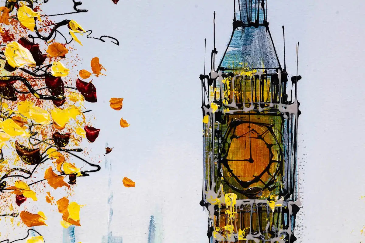 Riverside Views of London - Original - SOLD by artist Simon Wright - Wyecliffe Galleries