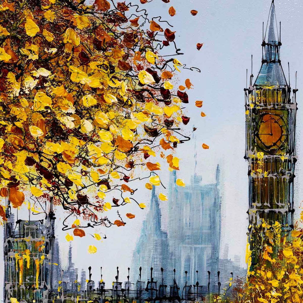 Riverside Views of London - Original - SOLD by artist Simon Wright - Wyecliffe Galleries