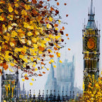 Riverside Views of London - Original - SOLD by artist Simon Wright - Wyecliffe Galleries