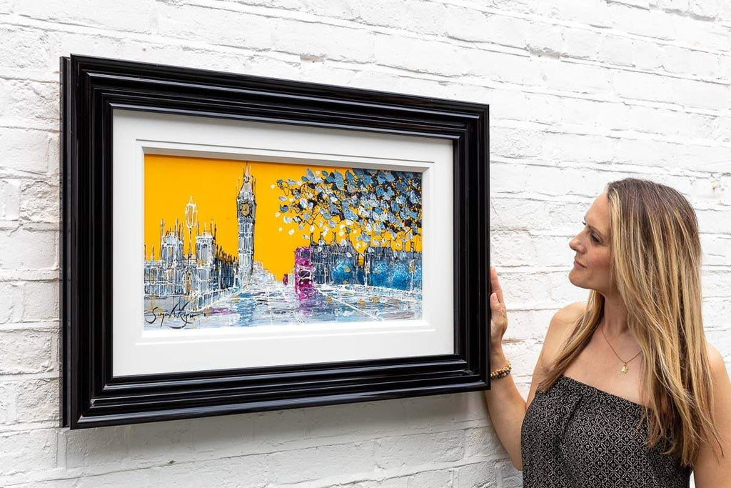 Road to Big Ben - Original SOLD by artist Simon Wright - Wyecliffe Galleries