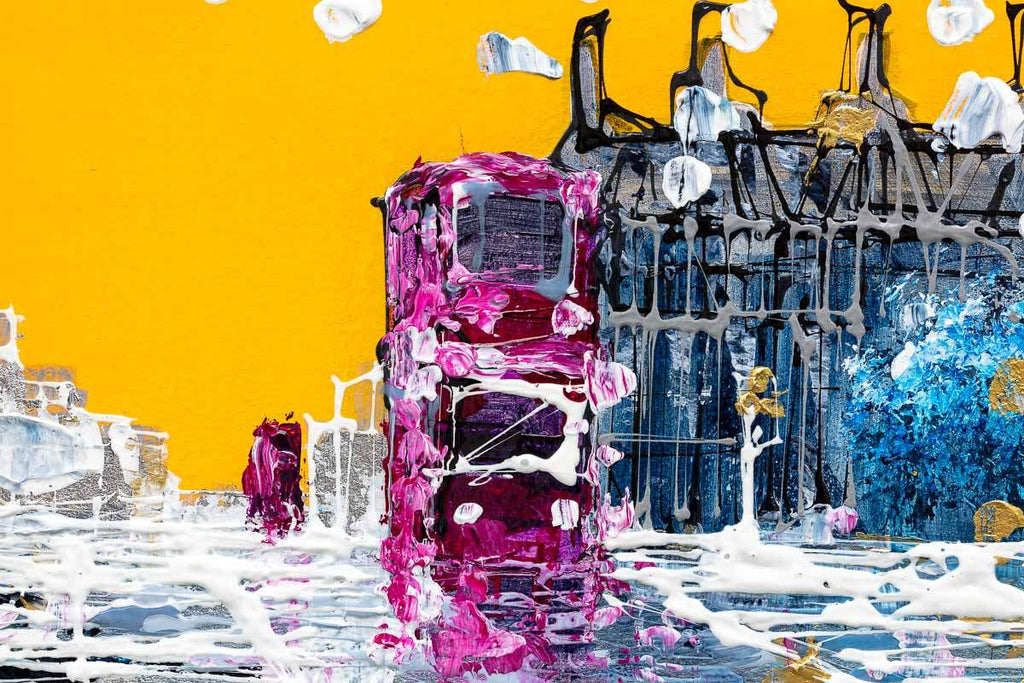 Road to Big Ben - Original SOLD by artist Simon Wright - Wyecliffe Galleries