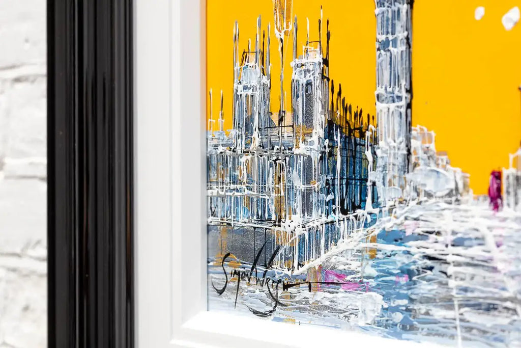 Road to Big Ben - Original SOLD by artist Simon Wright - Wyecliffe Galleries