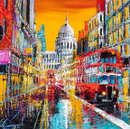 Road To St. Paul's - Original - SOLD by artist Simon Wright - Wyecliffe Galleries