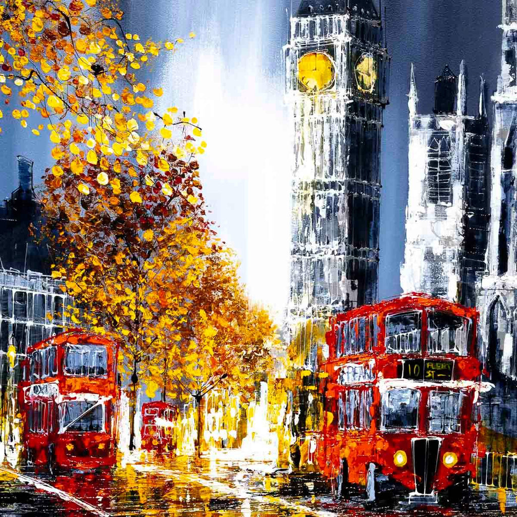 Rush Hour - Original - SOLD by artist Simon Wright - Wyecliffe Galleries