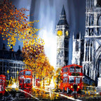 Rush Hour - Original - SOLD by artist Simon Wright - Wyecliffe Galleries