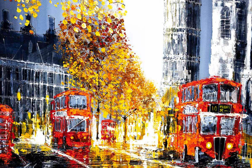 Rush Hour - Original - SOLD by artist Simon Wright - Wyecliffe Galleries