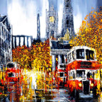 Sightseeing - Original - SOLD by artist Simon Wright - Wyecliffe Galleries