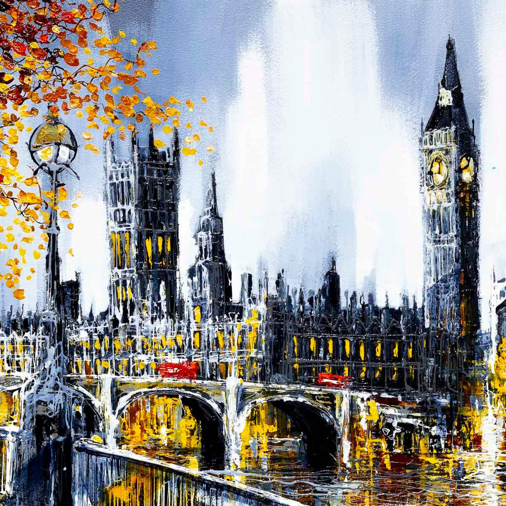 South Bank Stroll - Original - SOLD by artist Simon Wright - Wyecliffe Galleries