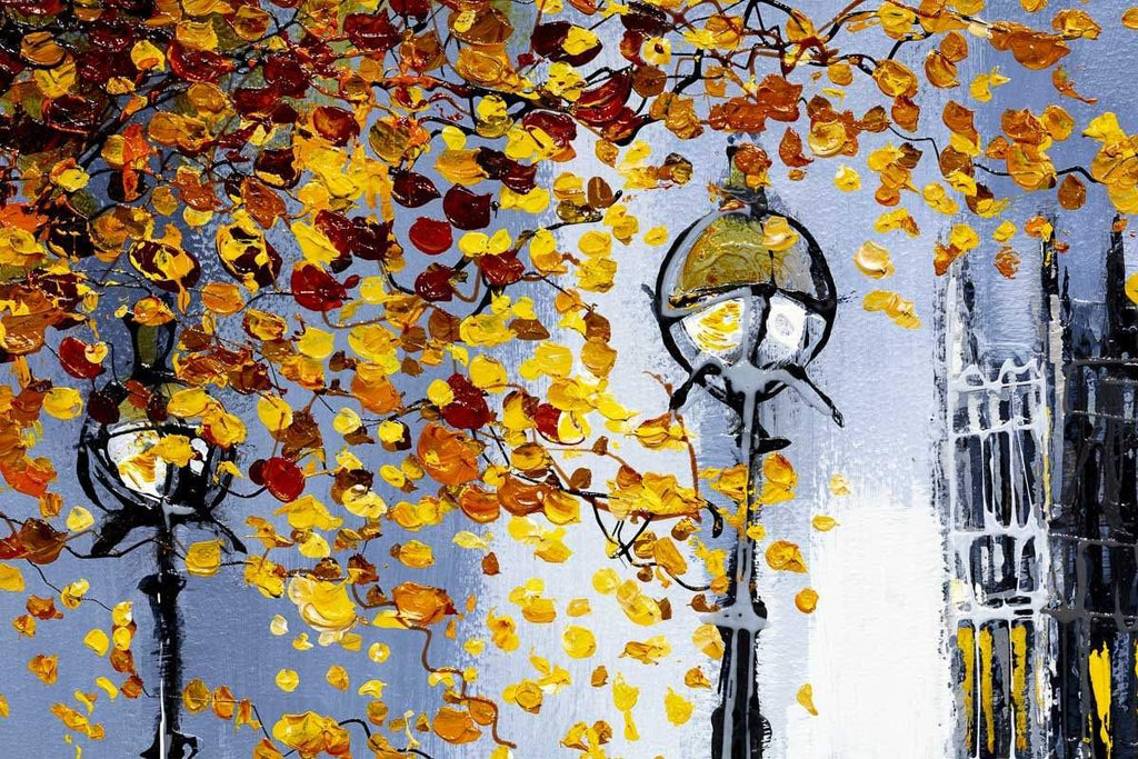 South Bank Stroll - Original - SOLD by artist Simon Wright - Wyecliffe Galleries