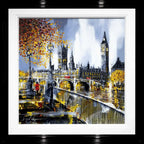 South Bank Stroll - Original - SOLD by artist Simon Wright - Wyecliffe Galleries