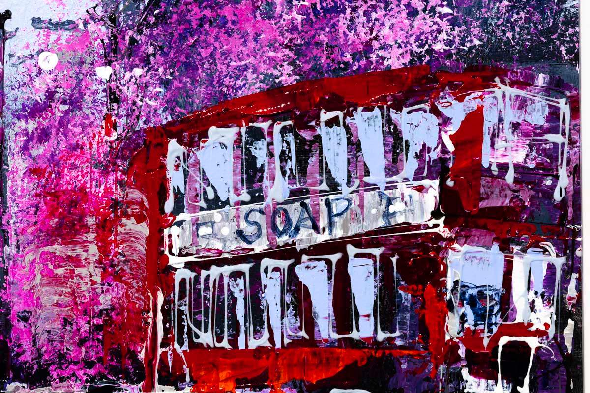 Springtime at Westminster Bridge - Original - SOLD by artist Simon Wright - Wyecliffe Galleries