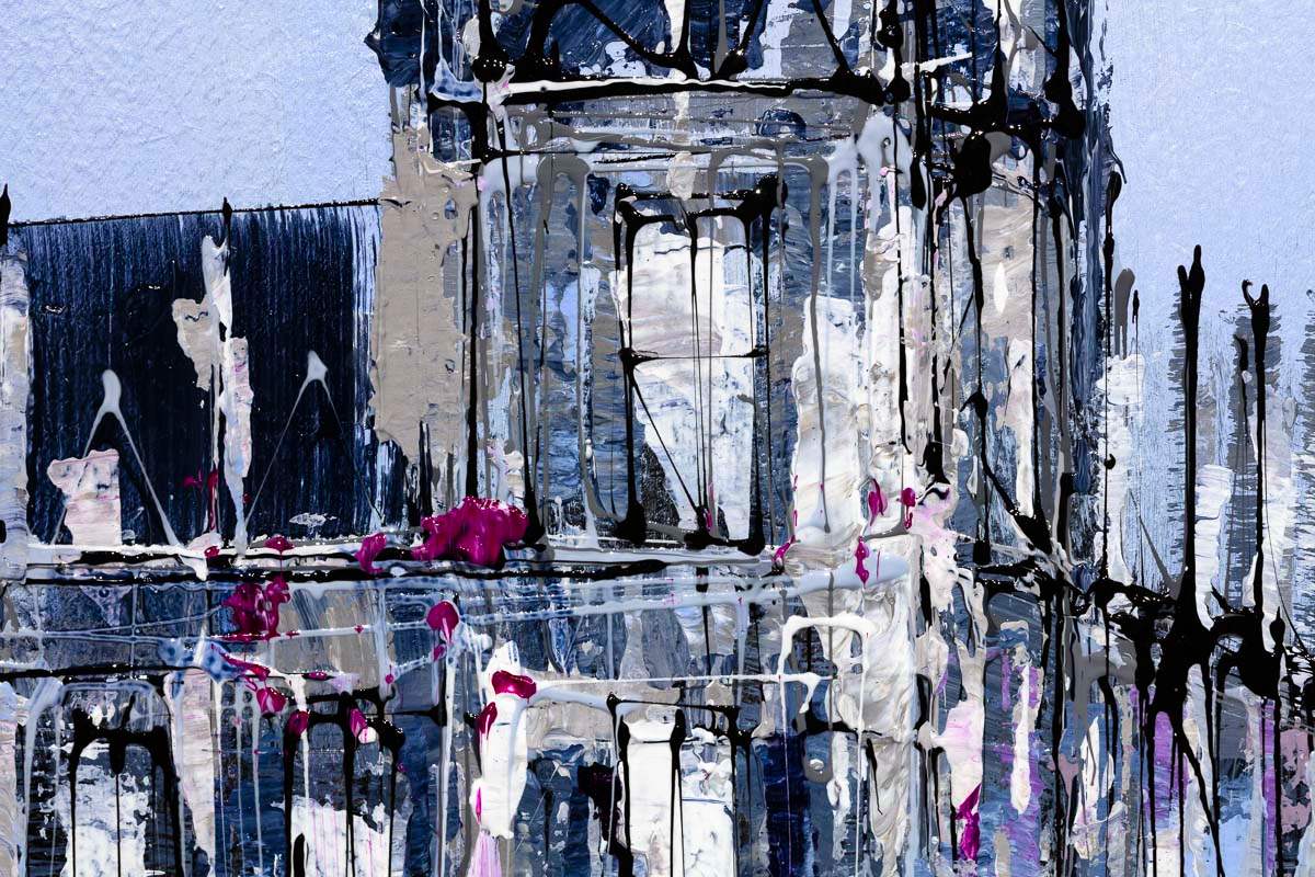 Springtime at Westminster Bridge - Original - SOLD by artist Simon Wright - Wyecliffe Galleries