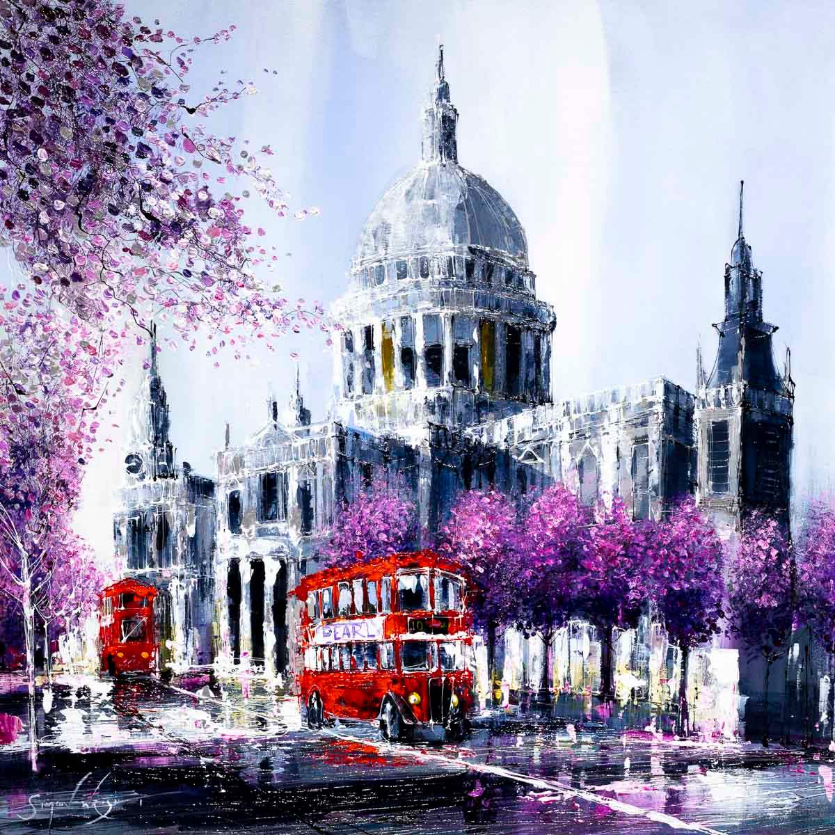 St Pauls Cathedral - Original - SOLD by artist Simon Wright - Wyecliffe Galleries
