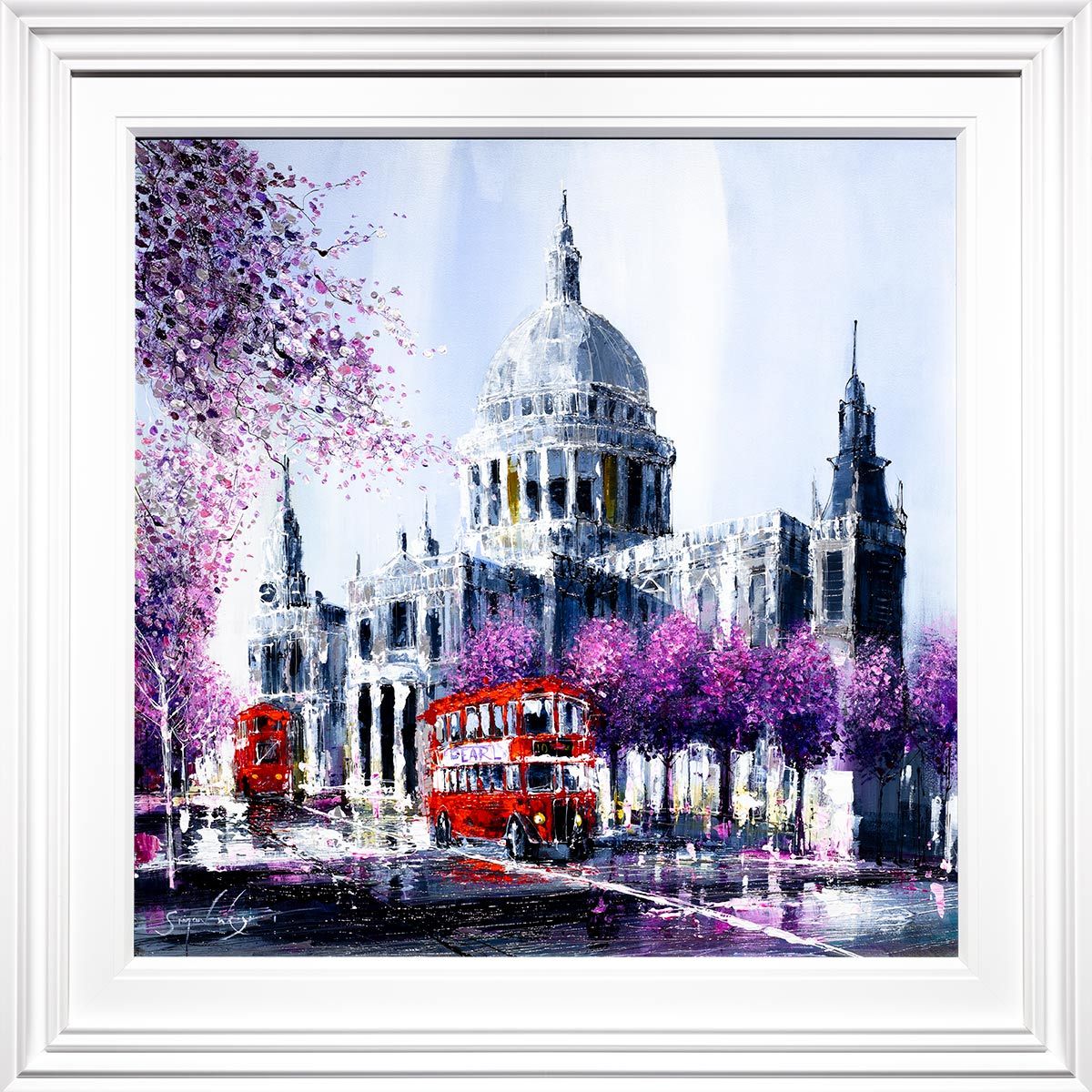 St Pauls Cathedral - Original Simon Wright Framed