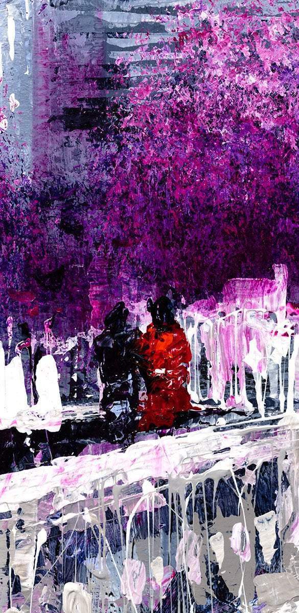 Summertime City - Original - SOLD by artist Simon Wright - Wyecliffe Galleries