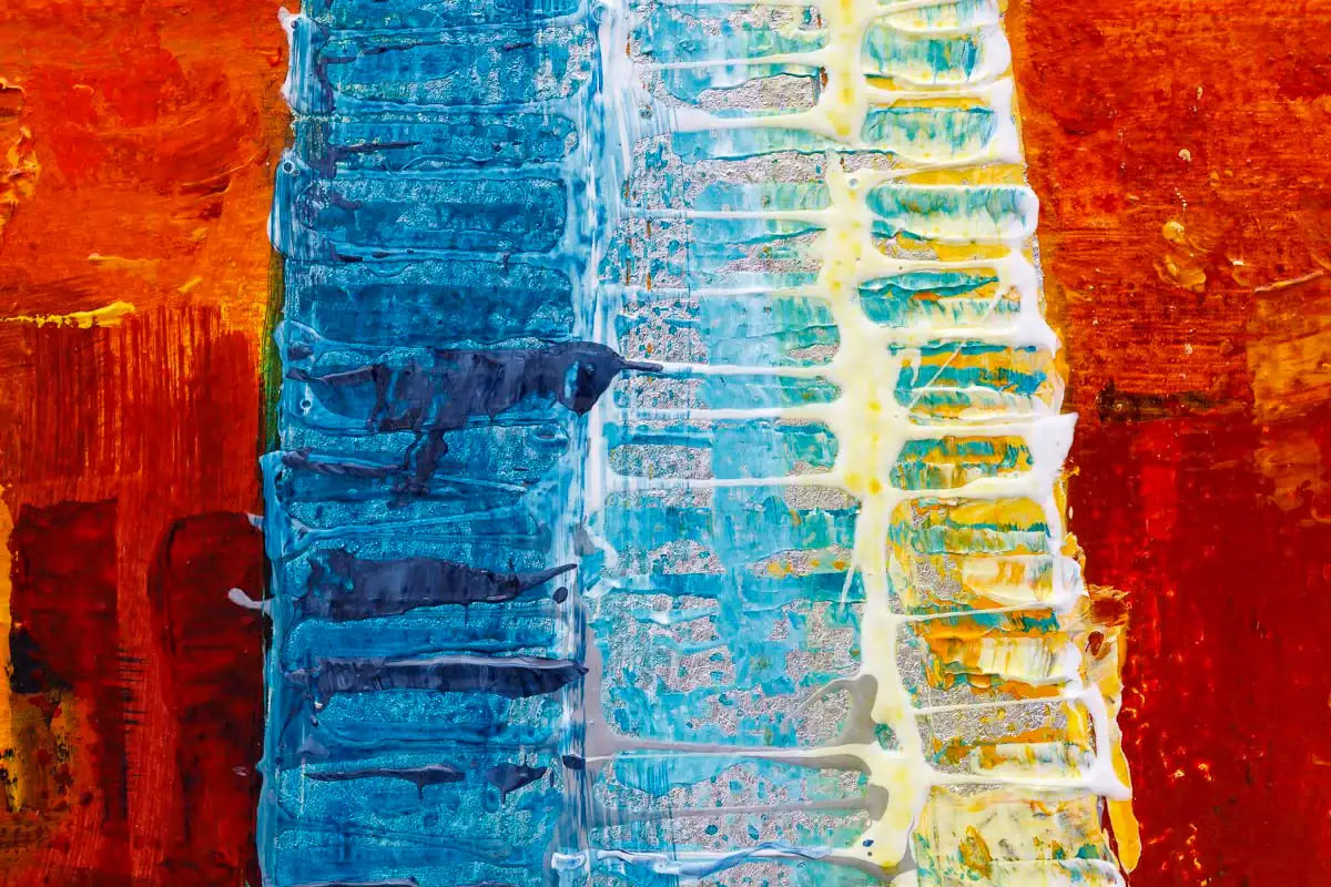 Sundown Along The Southbank - Original - SOLD by artist Simon Wright - Wyecliffe Galleries