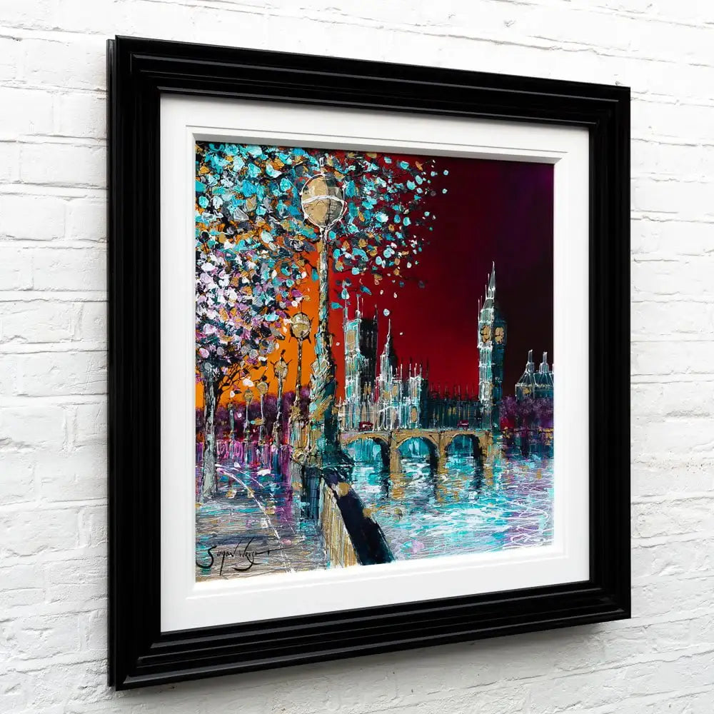 Sunrise On The Thames - Original - SOLD by artist Simon Wright - Wyecliffe Galleries