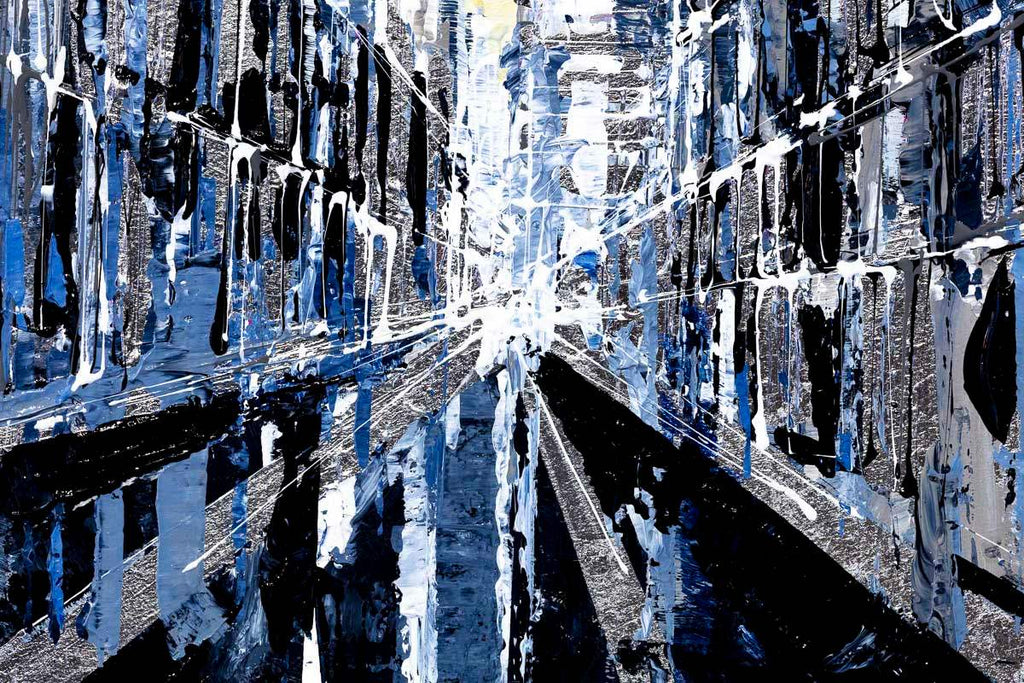 Sunset City - Original - SOLD by artist Simon Wright - Wyecliffe Galleries