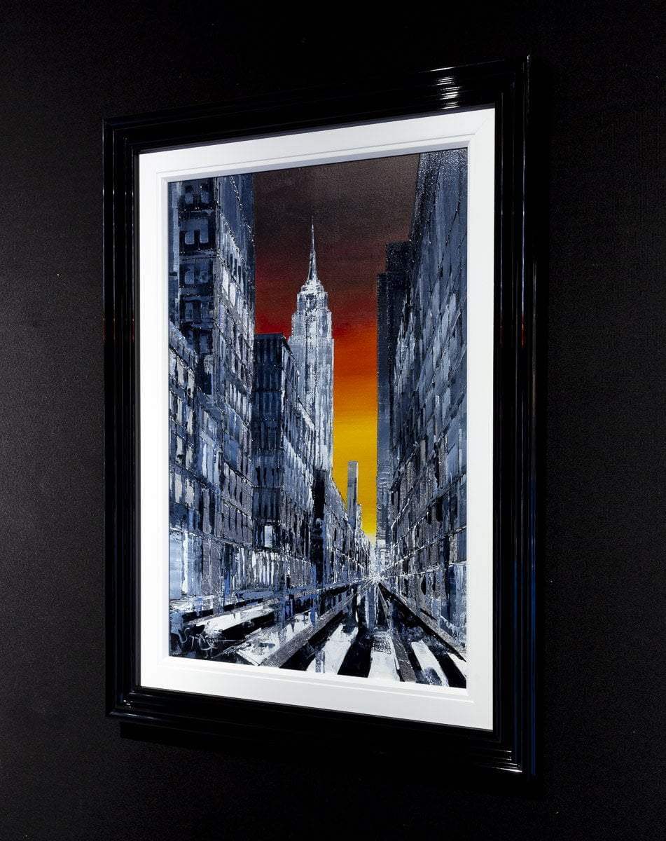 Sunset City - Original - SOLD by artist Simon Wright - Wyecliffe Galleries