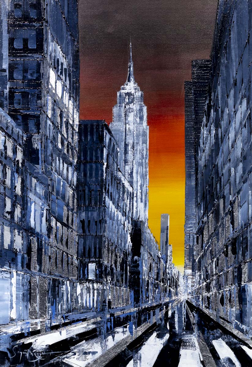 Sunset City - Original Simon Wright Framed
