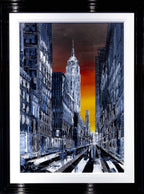 Sunset City - Original - SOLD by artist Simon Wright - Wyecliffe Galleries
