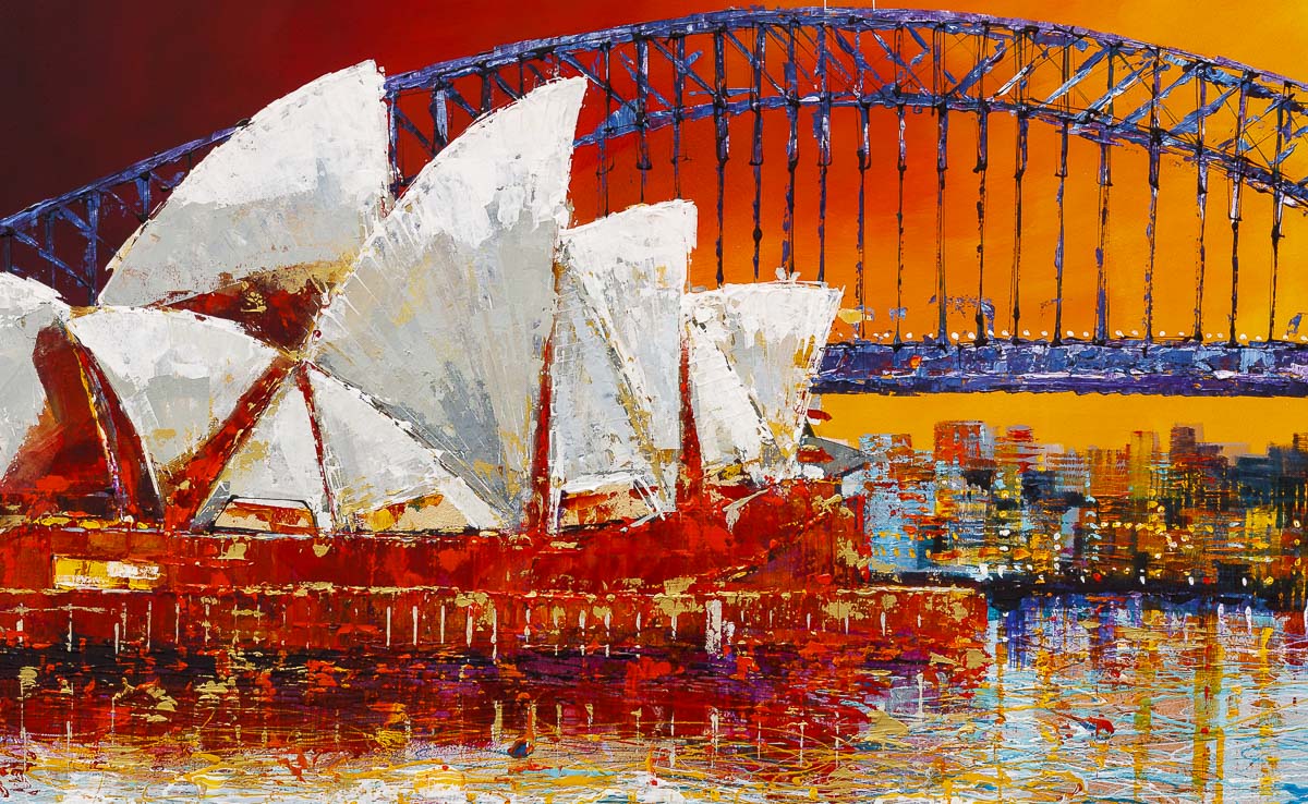 Sunset In Sydney - Original Simon Wright Original