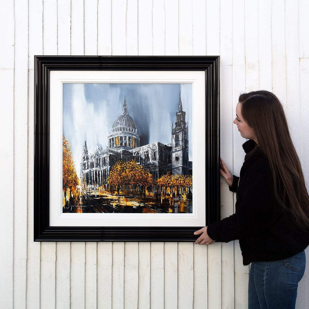 Sunset Over St Pauls - Original - SOLD by artist Simon Wright - Wyecliffe Galleries