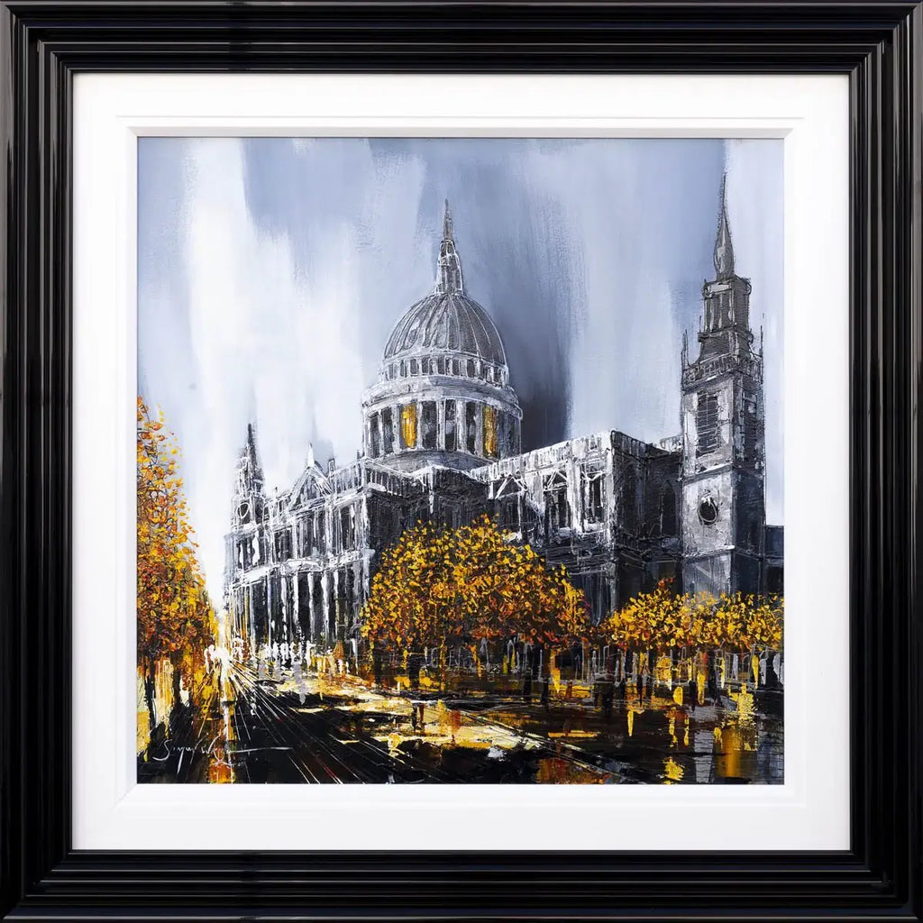 Sunset Over St Pauls - Original - SOLD by artist Simon Wright - Wyecliffe Galleries