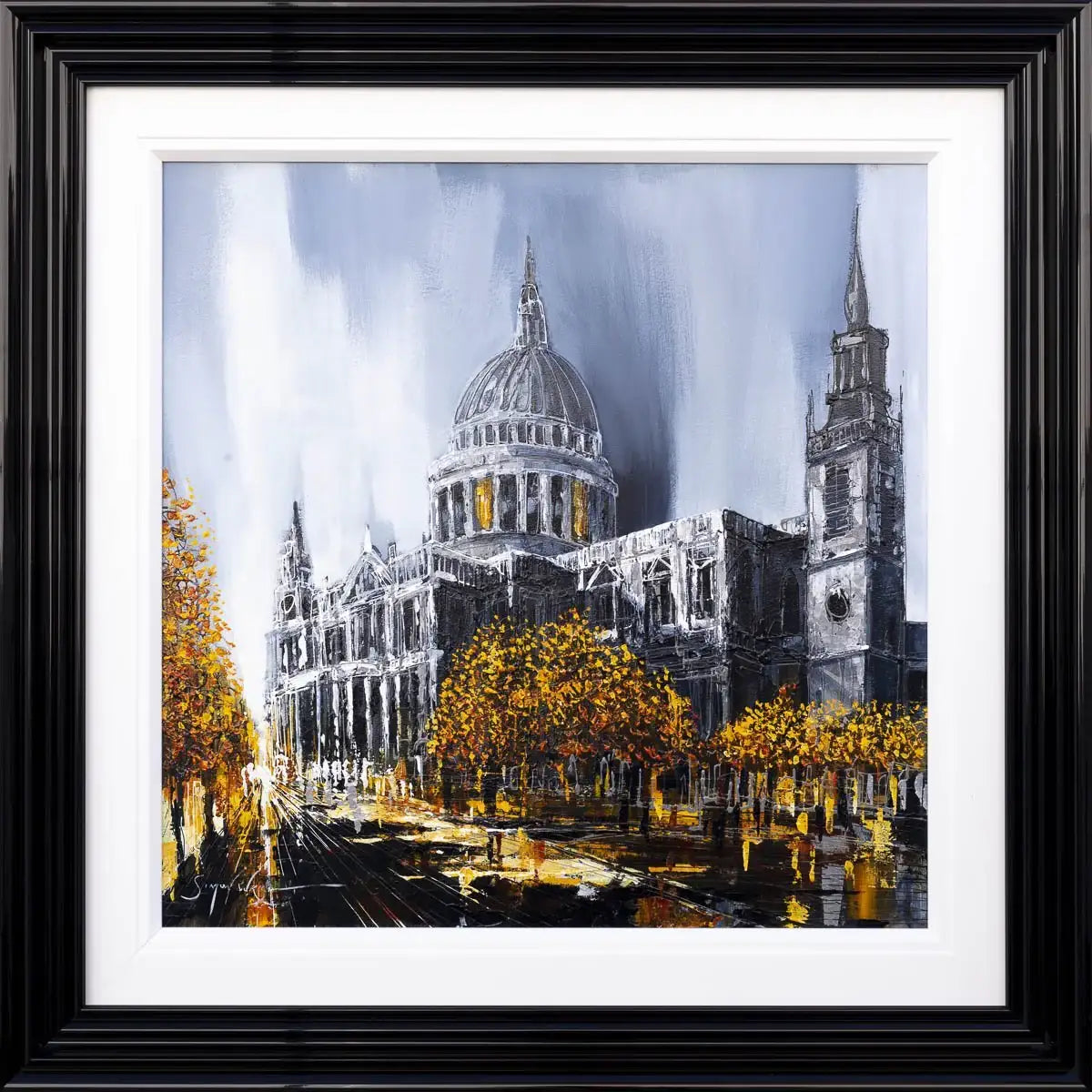 Sunset Over St Pauls - Original - SOLD by artist Simon Wright - Wyecliffe Galleries