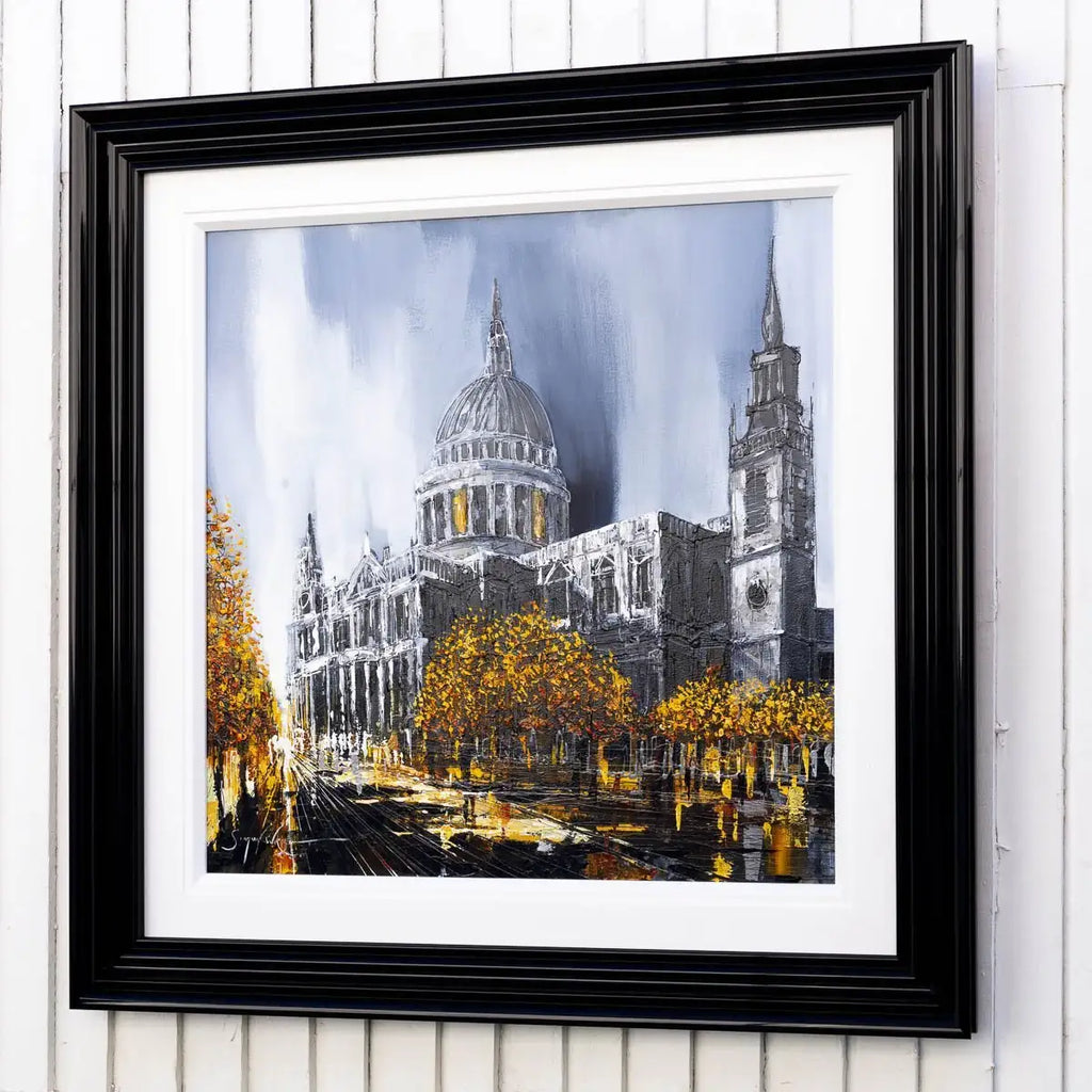 Sunset Over St Pauls - Original - SOLD by artist Simon Wright - Wyecliffe Galleries