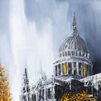Sunset Over St Pauls - Original - SOLD by artist Simon Wright - Wyecliffe Galleries