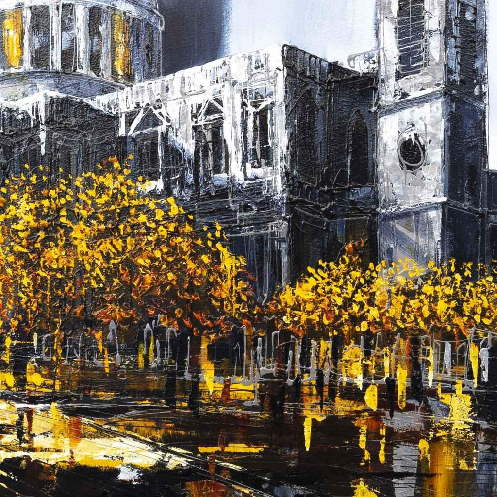 Sunset Over St Pauls - Original - SOLD by artist Simon Wright - Wyecliffe Galleries