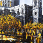 Sunset Over St Pauls - Original - SOLD by artist Simon Wright - Wyecliffe Galleries