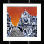 Sunset Over the Canal - Original by artist Simon Wright - Wyecliffe Galleries