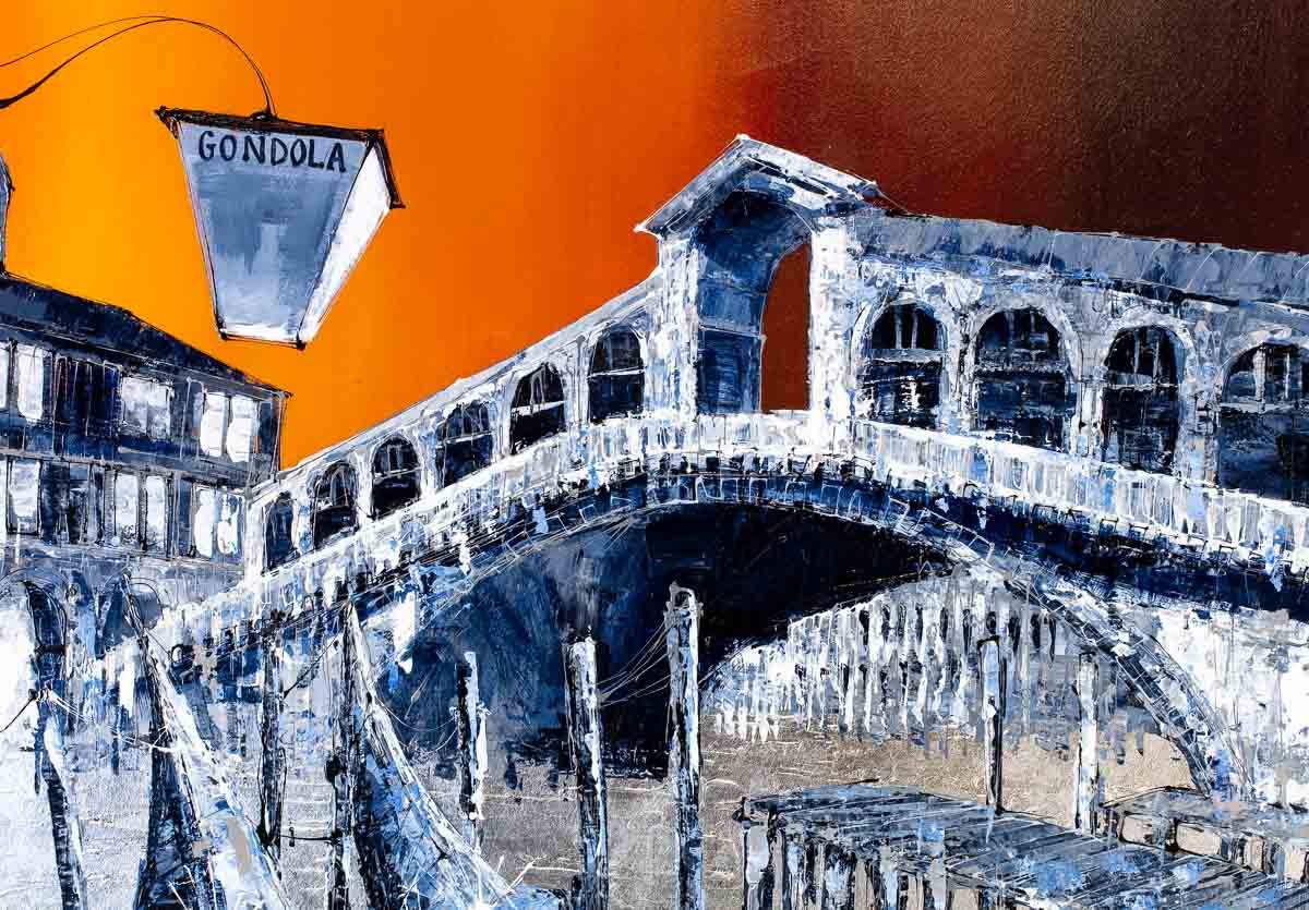 Sunset Over Venice - Original by artist Simon Wright - Wyecliffe Galleries