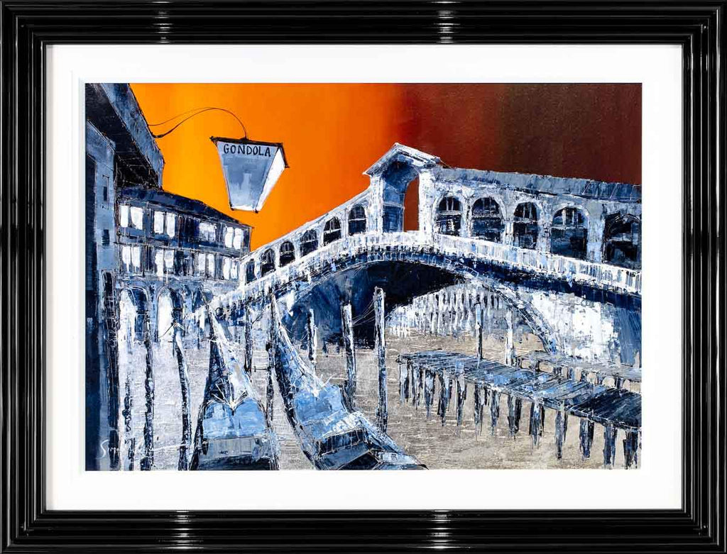 Sunset Over Venice - Original by artist Simon Wright - Wyecliffe Galleries