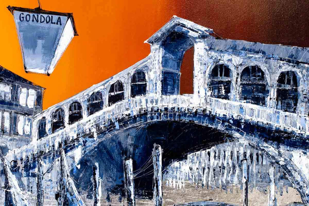 Sunset Over Venice - Original by artist Simon Wright - Wyecliffe Galleries