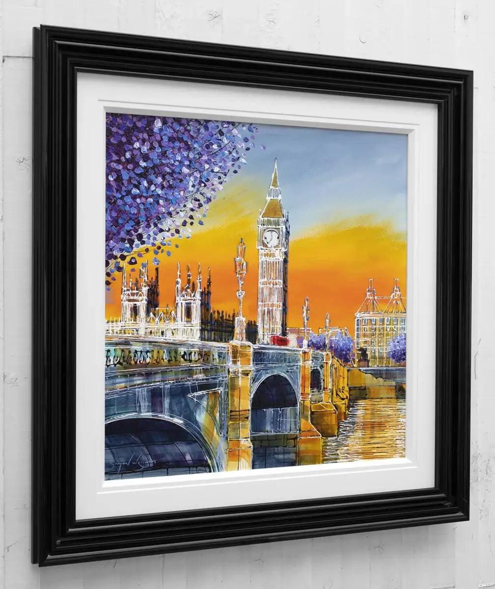 Sunset skies - Original - SOLD by artist Simon Wright - Wyecliffe Galleries