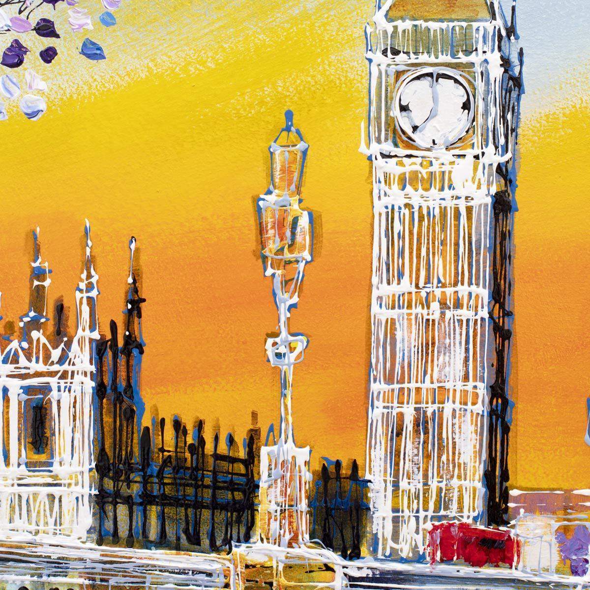 Sunset skies - Original - SOLD by artist Simon Wright - Wyecliffe Galleries