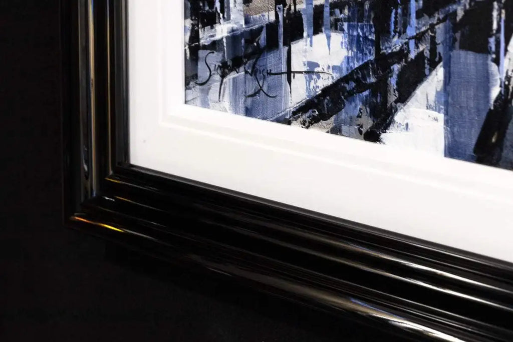 Sunset Streets - Original - SOLD by artist Simon Wright - Wyecliffe Galleries