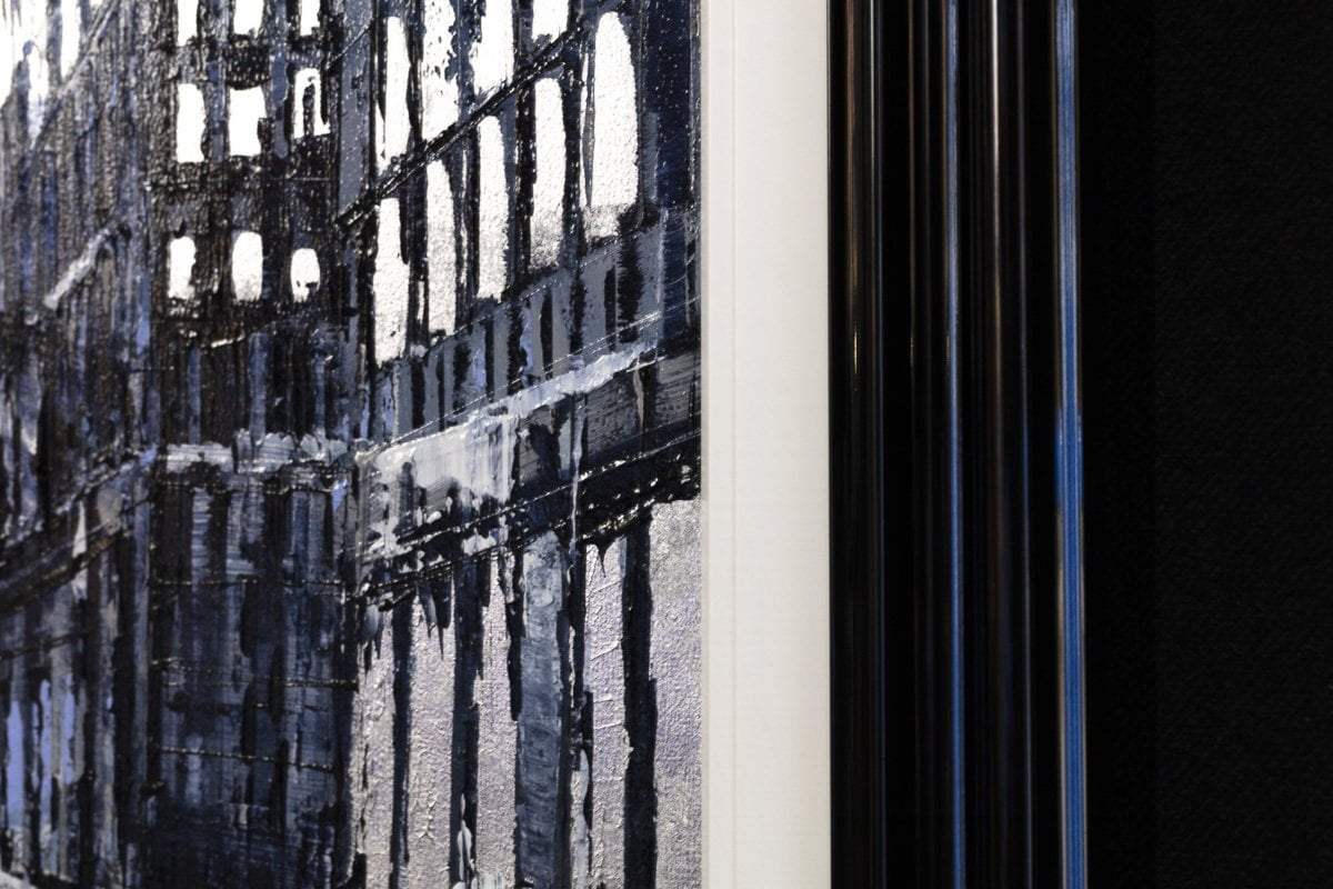 Sunset Streets - Original - SOLD by artist Simon Wright - Wyecliffe Galleries