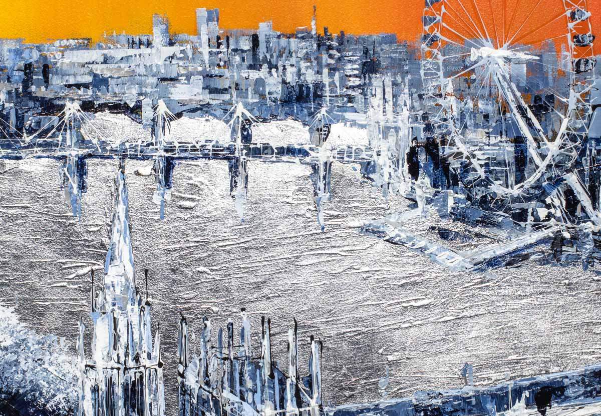 Sunset View - Original - SOLD by artist Simon Wright - Wyecliffe Galleries