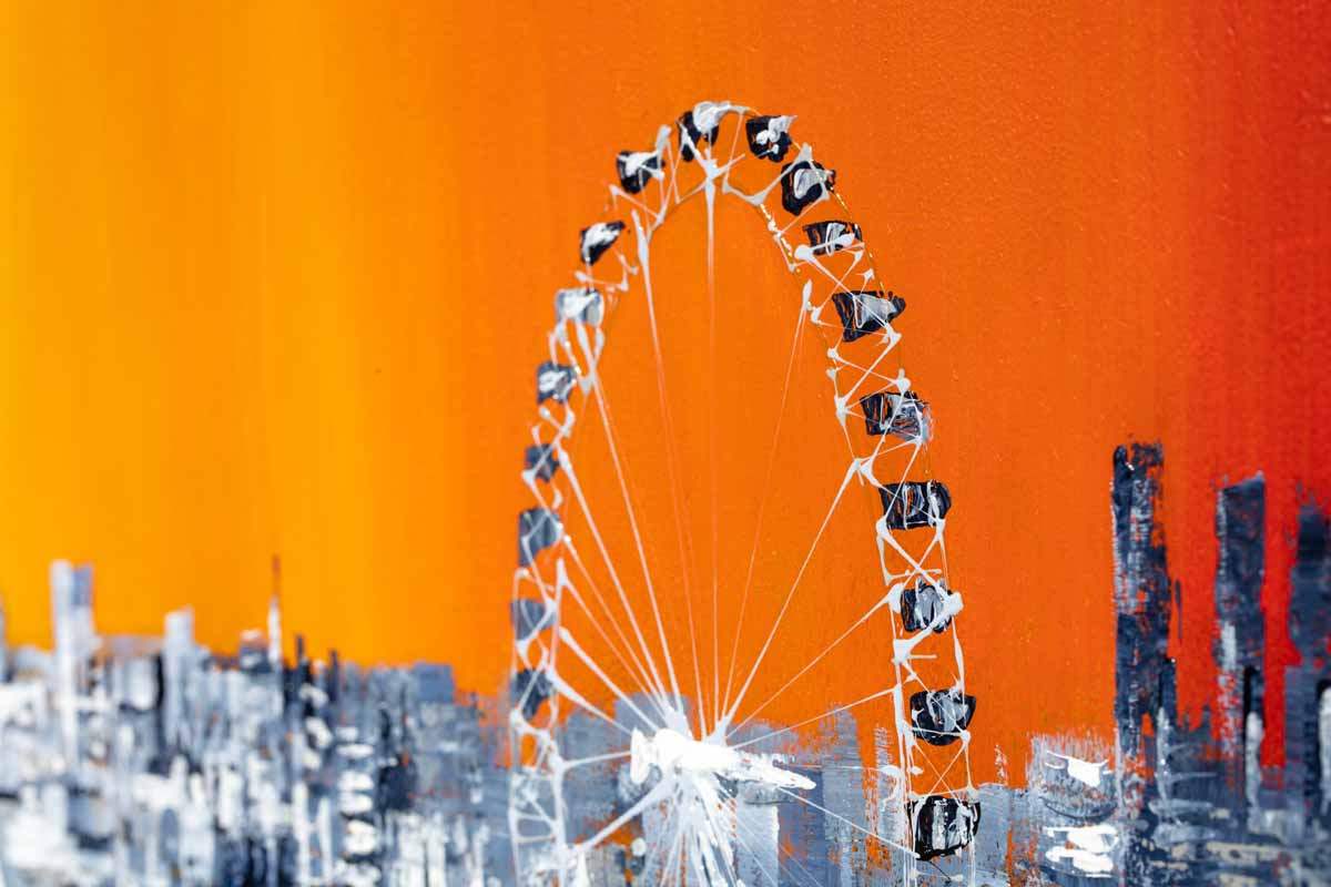 Sunset View - Original - SOLD by artist Simon Wright - Wyecliffe Galleries