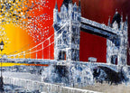 Sunsets Over Tower Bridge - Original - SOLD by artist Simon Wright - Wyecliffe Galleries