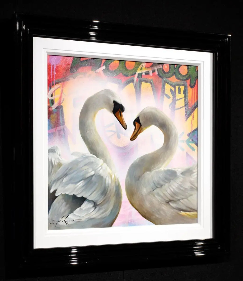 Swan Song - Original - SOLD by artist Simon Wright - Wyecliffe Galleries