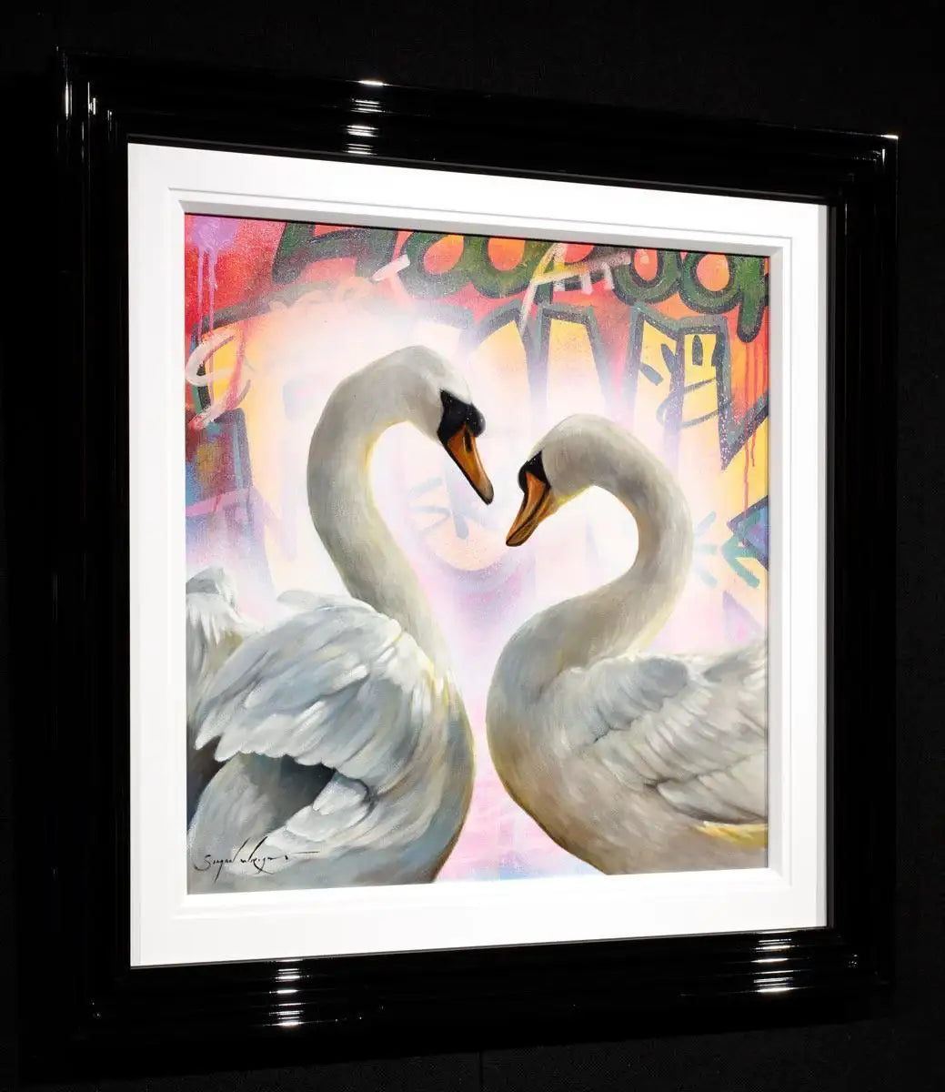 Swan Song - Original - SOLD by artist Simon Wright - Wyecliffe Galleries